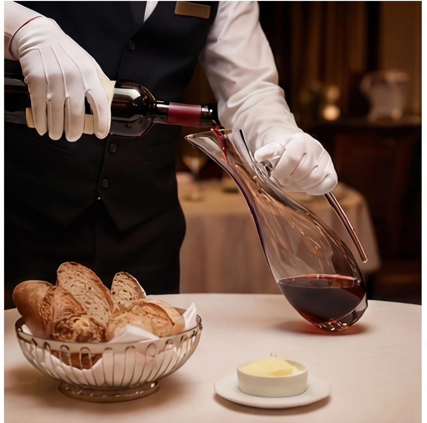 Hand-Blown Crystal Wine Decanter — view 3