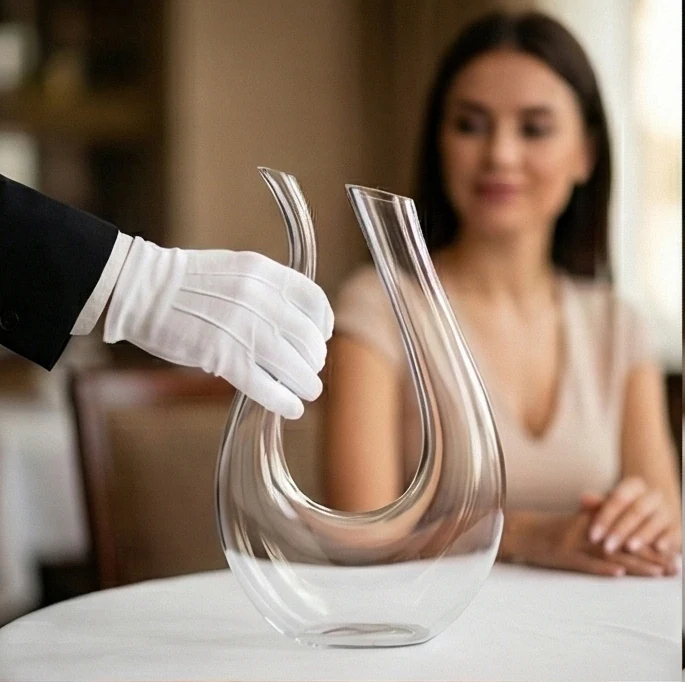 Lead-Free Crystal Carafe — Description