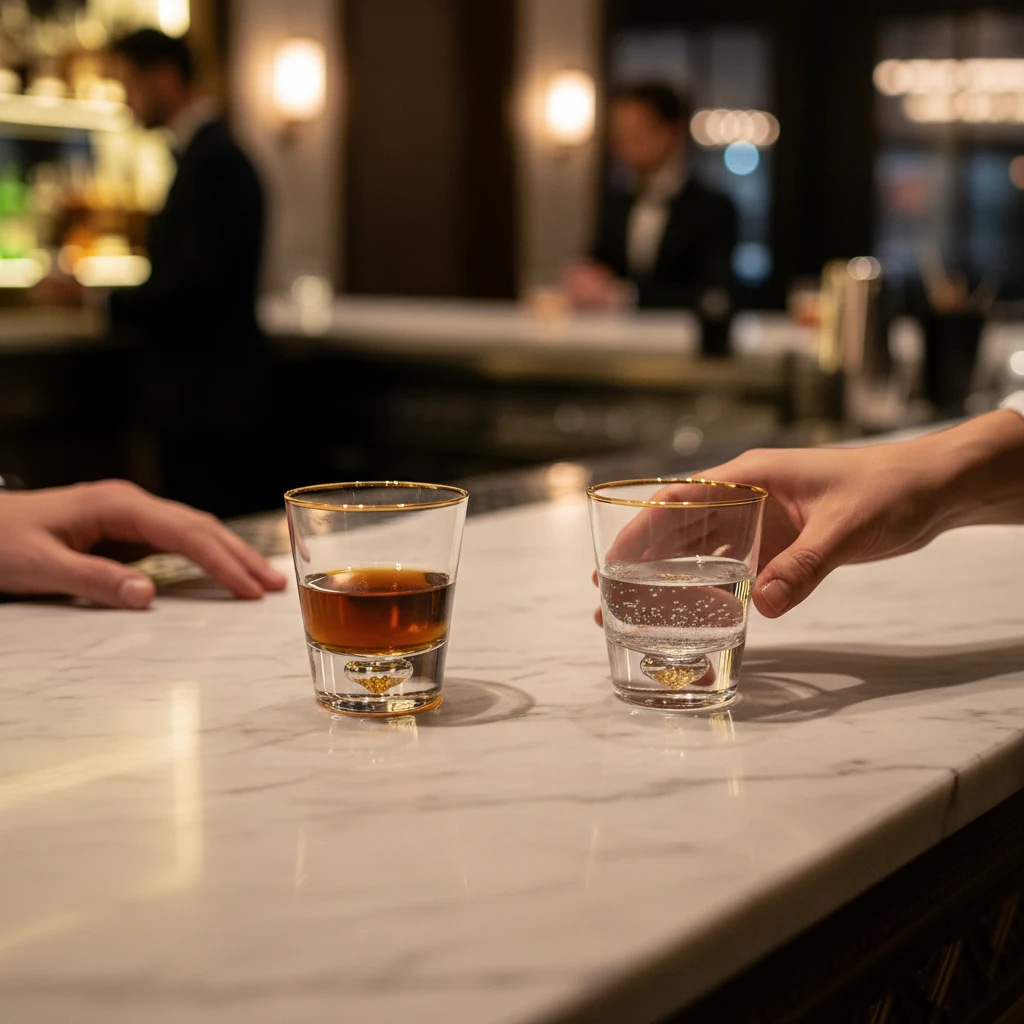 Octagonal Baijiu Shot Glass — view 3