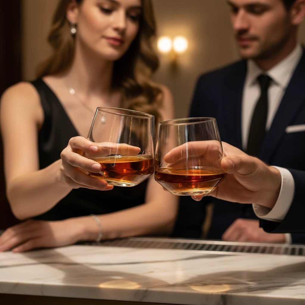 Rotating Whisky Glass