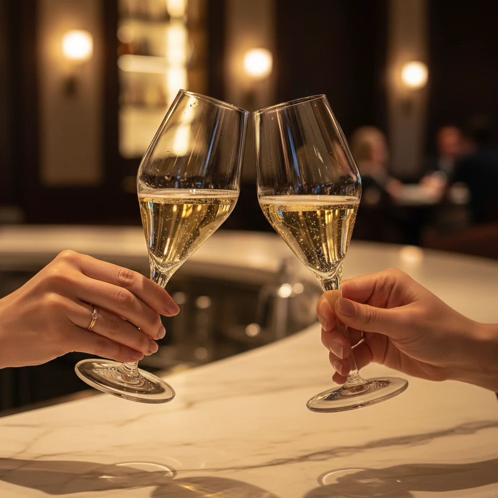 Slanted Champagne Flute