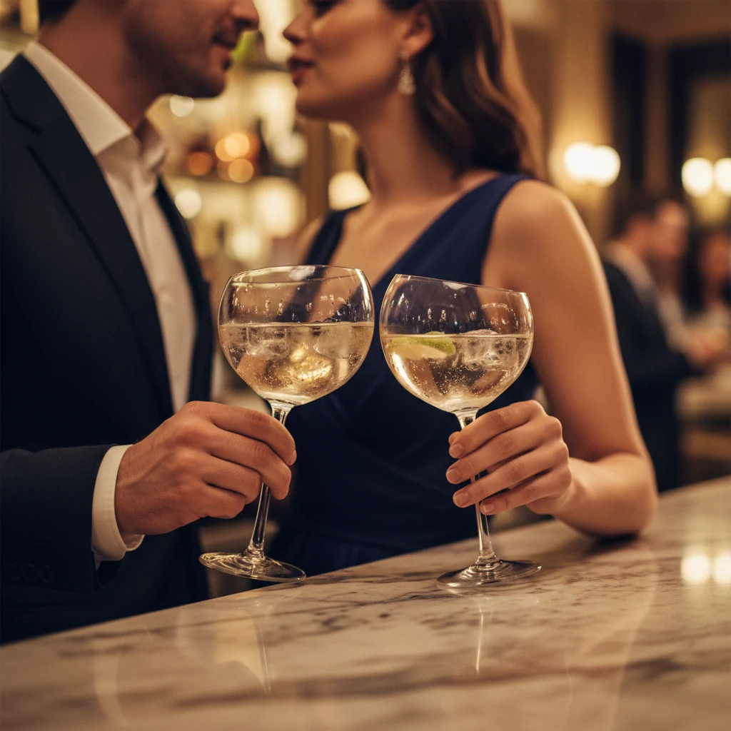 斜口红酒杯
