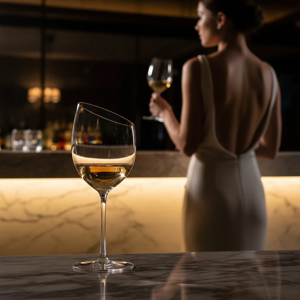 斜口红酒杯 — view 3