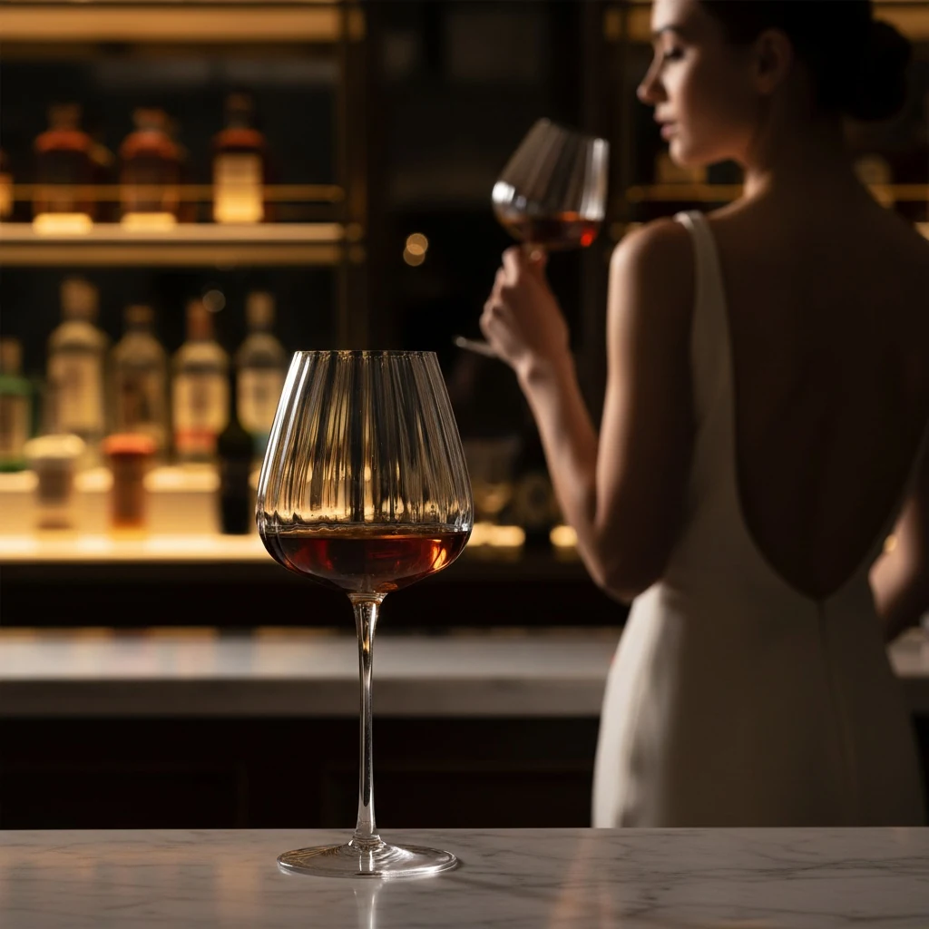 Vertical-Stripe Glassware Set — view 3